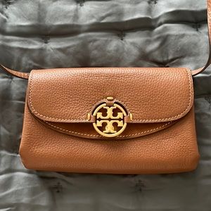 Tory Burch Miller Crossbody Bag Saddle